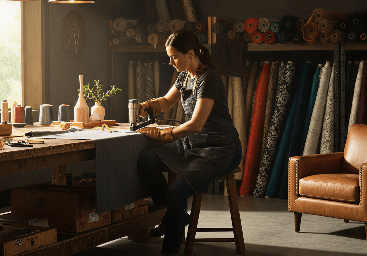 Furniture upholstery process